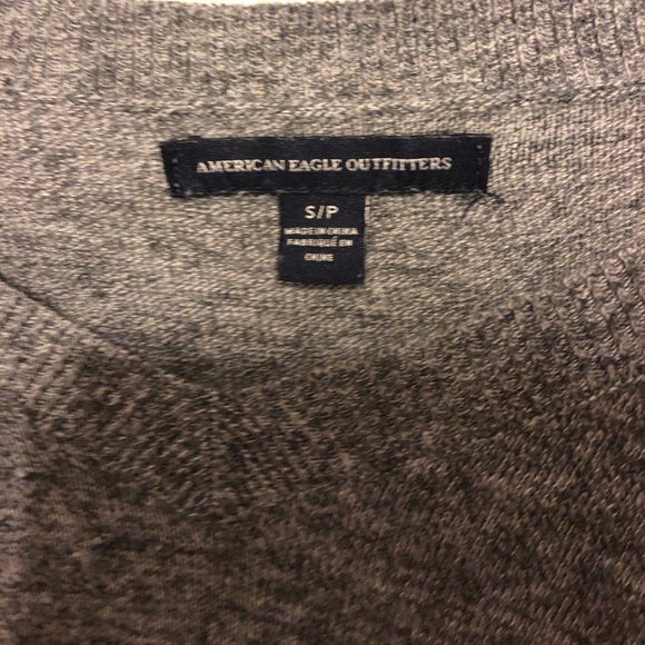 CHAIN EAGLE PATCH V NECK TEE / BEI